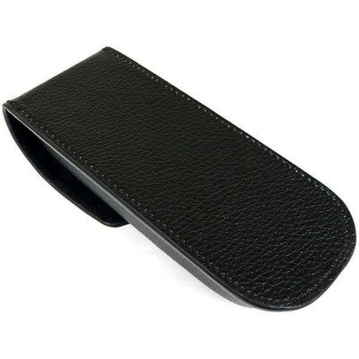 CHROME HEARTS Glasses Case Eyewear Leather Hard Case Scroll Logo