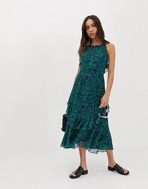 Whistles top henna dress