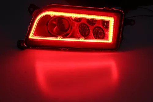Paar ATV UTV Halo LED Scheinwerfer Rot für Polaris General 1000 RZR XP 4 1000 - Picture 11 of 15
