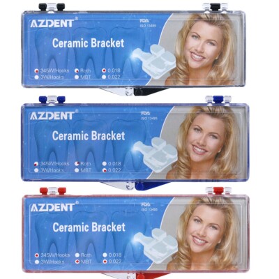 Attacchi Ortodontici Bracket Ortodontici AZDENT Mini MBT Monoblocco, Misura .022, Con 3-4-5 Ganci, Per Laboratori Dentali Attacchi Ortodontici Mini MBT - Foto 5