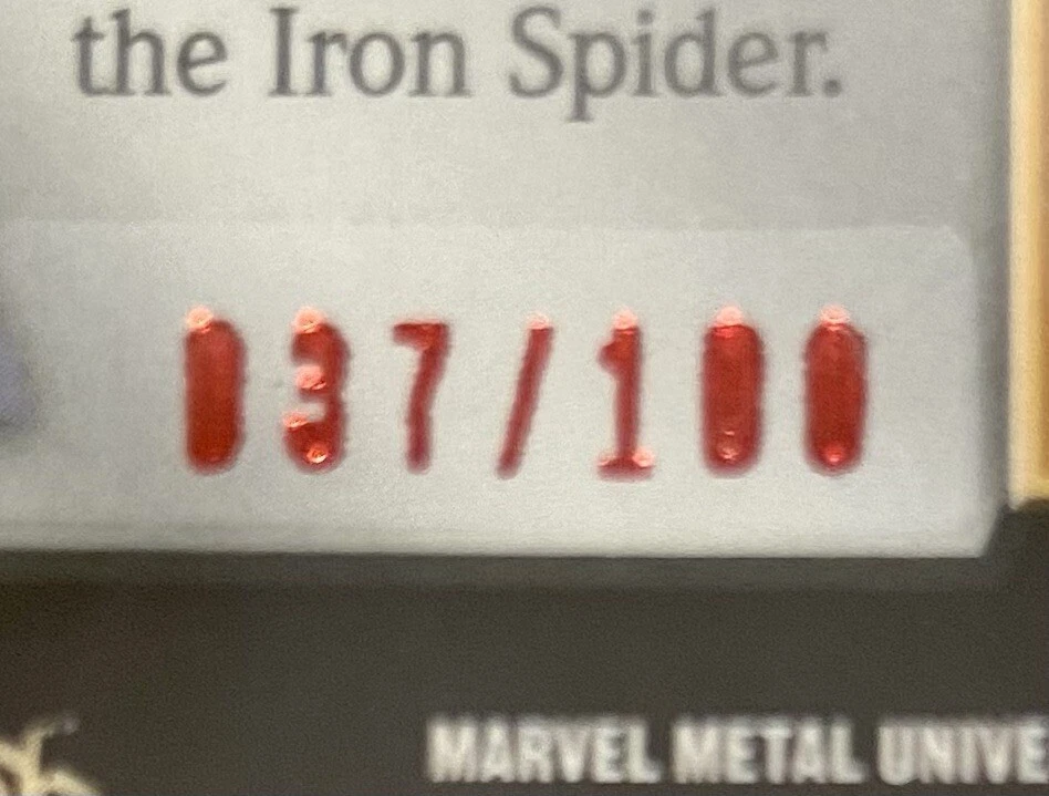 2022 Marvel Metal Precious Metal Gems Red /100 Falcon #26 PSA 7 Pop 3 - Image 3 of 3