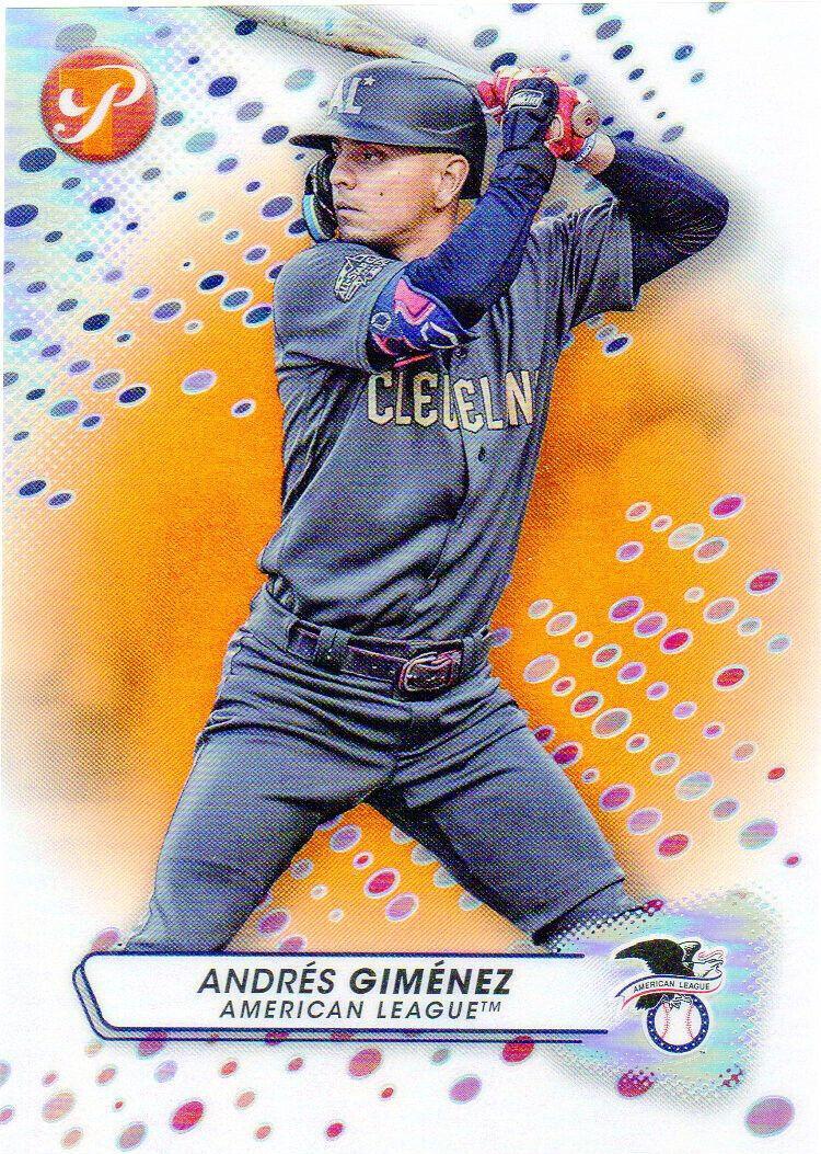 2023 Topps Pristine - Andres Gimenez #259 Orange Refractor /25 for sale ...