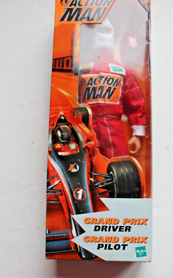 ハズブロ　レーサー　フィギュア　F1 actionman RARE 1999 ACTION MAN GRAND PRIX DRIVER EUROPEAN HASBRO NEW BOXED