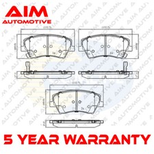 Set pastiglie freno anteriori AIM si adatta a Hyundai Ioniq Kia Niro 1.6 elettrico