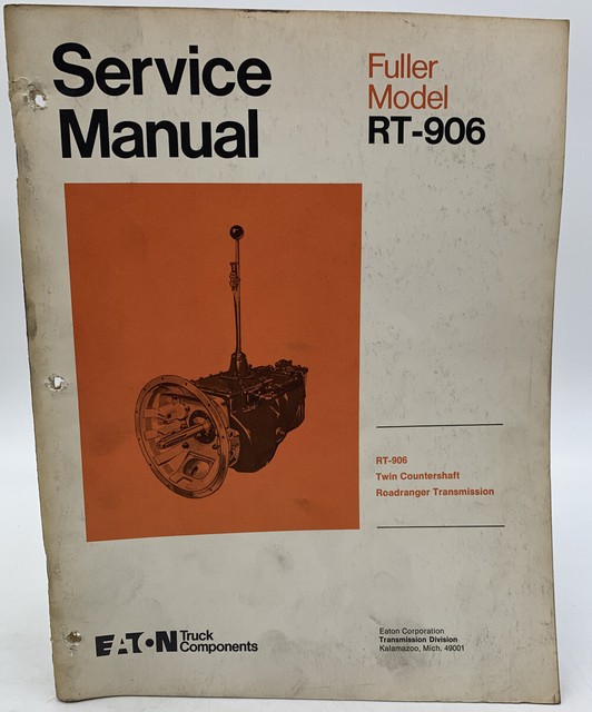 Eaton Fuller Service Manual RT906 Shop Repair Book Transmission 19