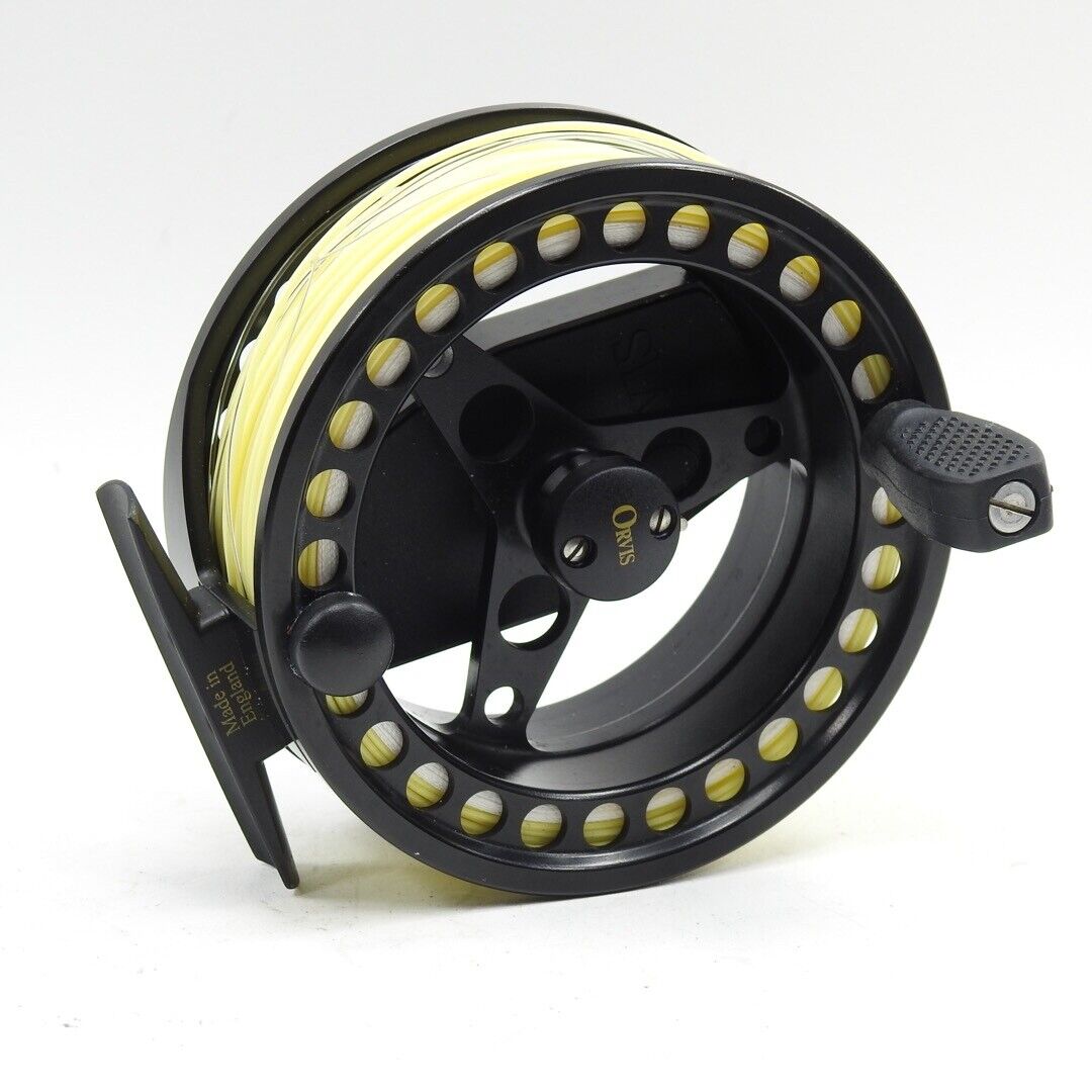 Orvis Battenkill Large-Arbor 9/10 Fly Fishing Reel. Made in England. W/  Pouch. - Buy Cali Weed