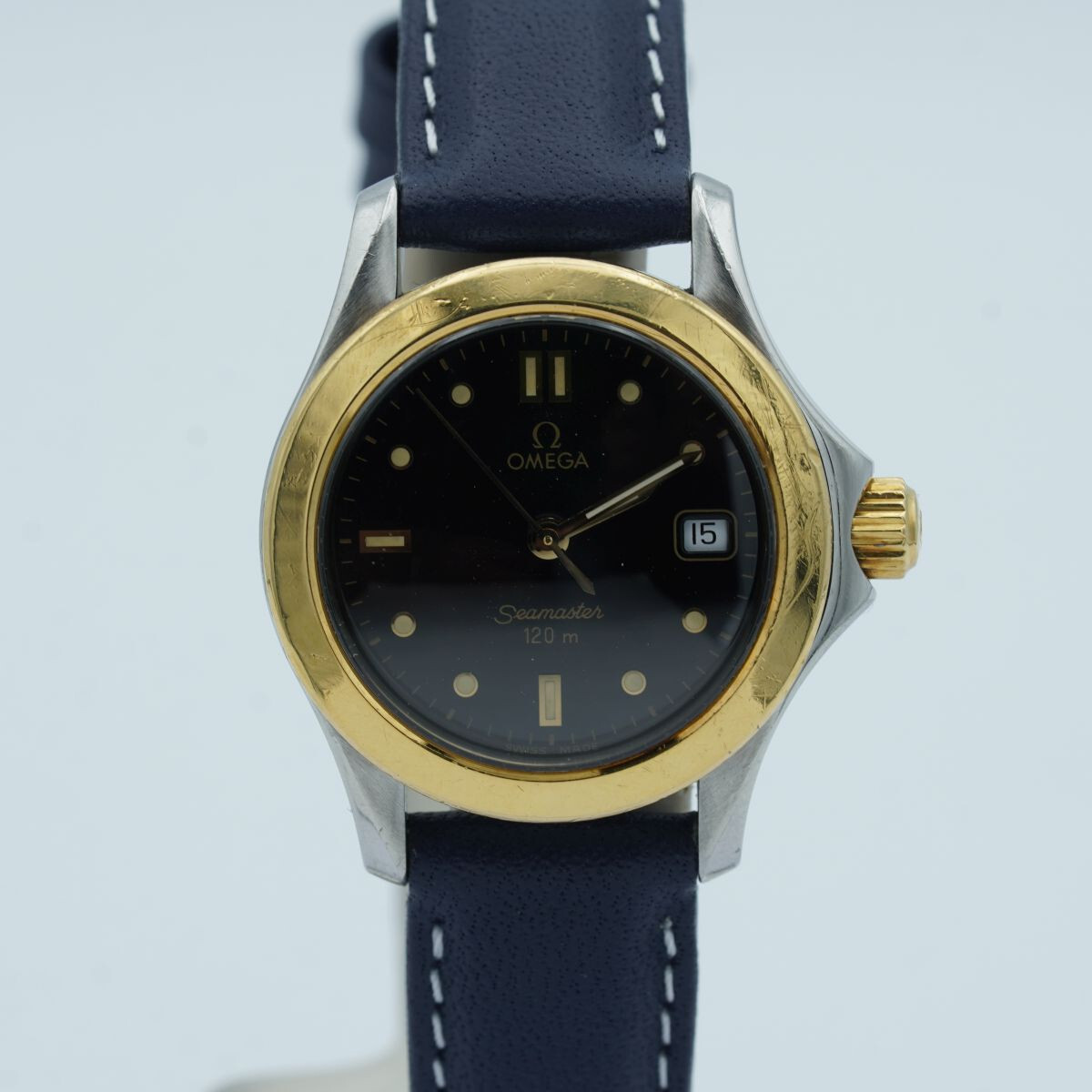OMEGA Seamaster Women's Steel/Gold with Leather