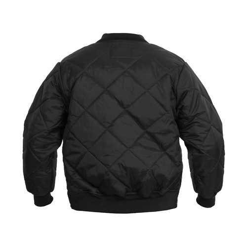 Rothco Diamond Nylon Quilted Flight Jacket Black, Navy Blue # 7230 - Picture 6 of 16