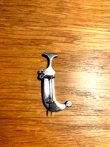 Vintage WWI Turkish Silver Dagger Sweetheart Brooch - Picture 3 of 6