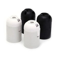 2x Screw ES E27 Light Bulb Lamp Holder Pendant Socket Lampshade Collar