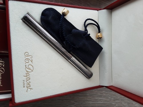 S.T. Dupont silver fountain pen in box - Picture 4 of 9