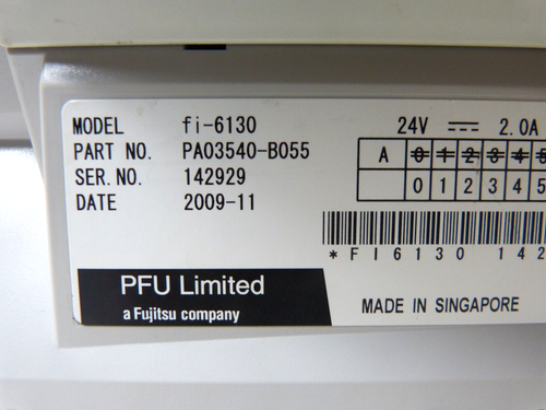 Fujitsu Fi-6130 Scanner COMPLETE SET (AC Adapter; USB Cable; USB Setup Drivers) - Picture 4 of 4