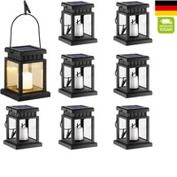 Solarlaterne HäNgend 8 StüCk Kerzeneffekt Warmweiß