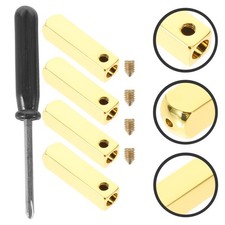 1 Set Shoelace Quadrilateral Shoelace Tips Golden Smooth Ends