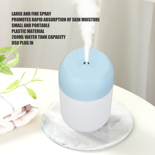 USB Humidifier Small Portable Silent Household Moisturizing Skin 260ml Deskt DTS - Picture 10 of 24