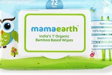 Lingettes pour bébé bio à base de bambou Mamaearth pour peaux sensibles
