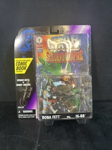 Kenner Star Wars Boba Fett Vs. Ig 88 Action Figure Signed By Jeremy Bulloch