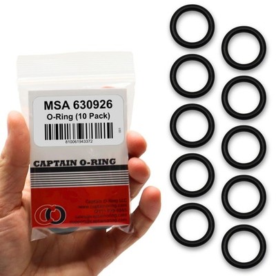 Captain O-Ring   Replacement 630926 O-Rings for MSA 4500psi SCBA Tanks (10 Pack)
