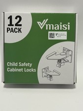 12 Pack Cabinet Locks Child Safety Latches Vmaisi Baby Proofing Cabinets White