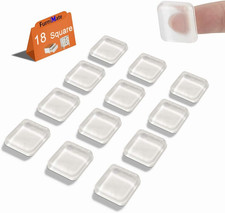 Rubber Feet for Cutting Board, Cutting Board Feet Non Slip, 18PCS 4/5 Inch Clear
