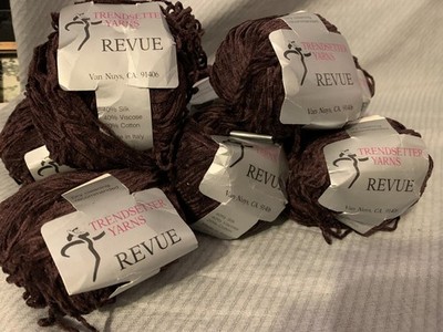 Trendsetter Yarns Revue Textured Silk, Viscose And Cotton Yarn -Chenille Feel
