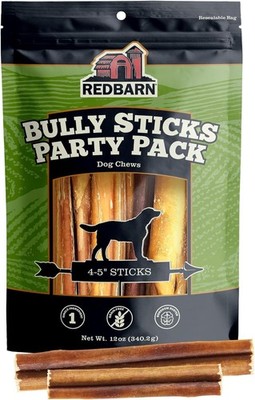 Redbarn Pet Products All Natural 4-5'' Bully Sticks for 12 Ounce (Pack of 1)