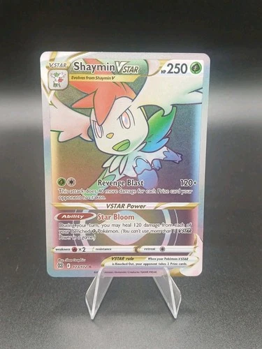 Shaymin VSTAR (Secret) 173/172 Pokémon Swsh09: Brilliant Stars Holo NM