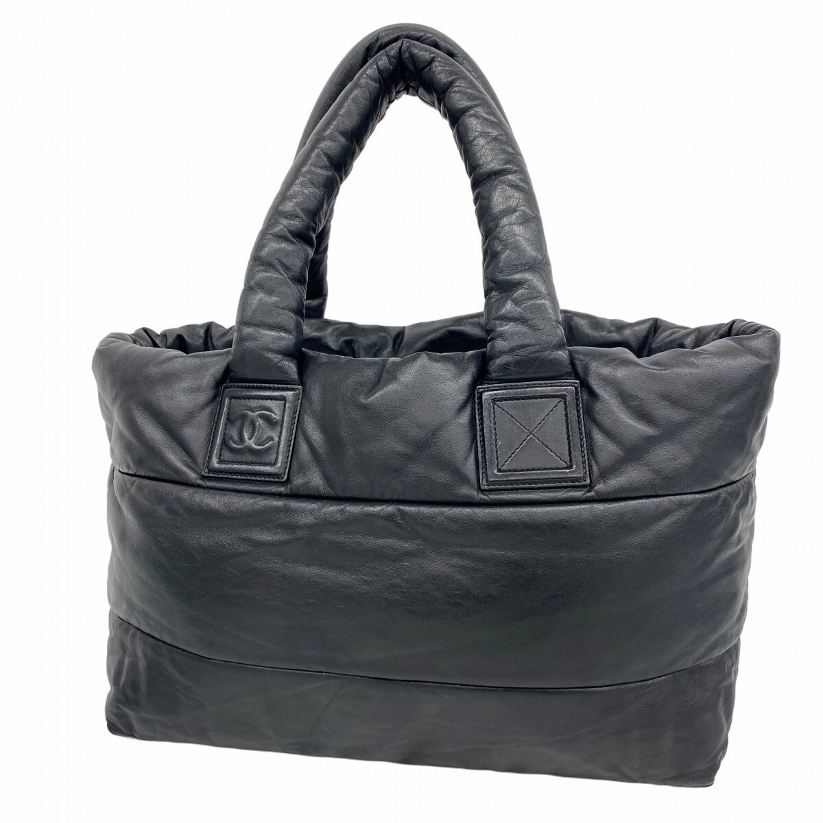 Chanel Coco Cocoon Lambskin Tote Bag with Silver Hardware 842252