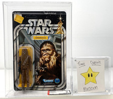 1978 Kenner Star Wars Action Figure Chewbacca 12-Back A New AFA 85 SKU on Footer