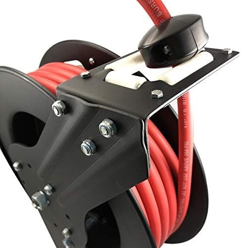 DYNAMIC POWER 3/8" x 50-Foot Auto-Retracting Rubber Air Hose Reel