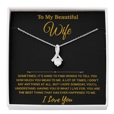 To My Wife Necklace, Christmas Gifts For Women, Anniversary Gift For Wife
