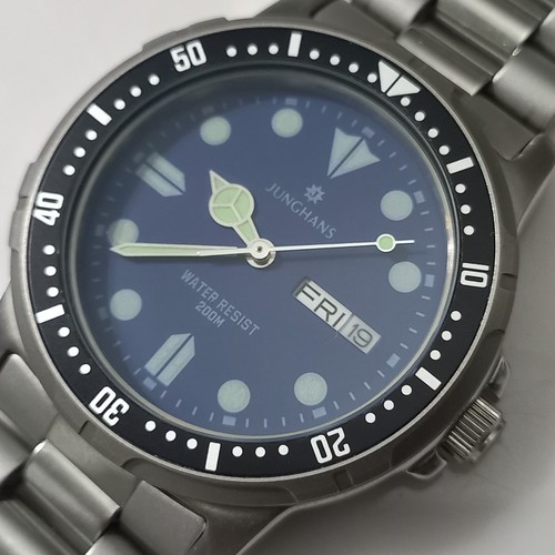 FABELHAFTE NOS 90ER JUNGHANS 36MM TAUCHER 200M QUARZ REF: 41/4157 + INT GARANTIE - Bild 4 von 22