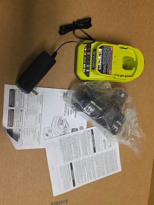 #ad #ad NEW Ryobi ONE 18V Lithium Ion 4 4.0 Ah Battery MODEL PBP002 amp; Charger PCG002 $59.95