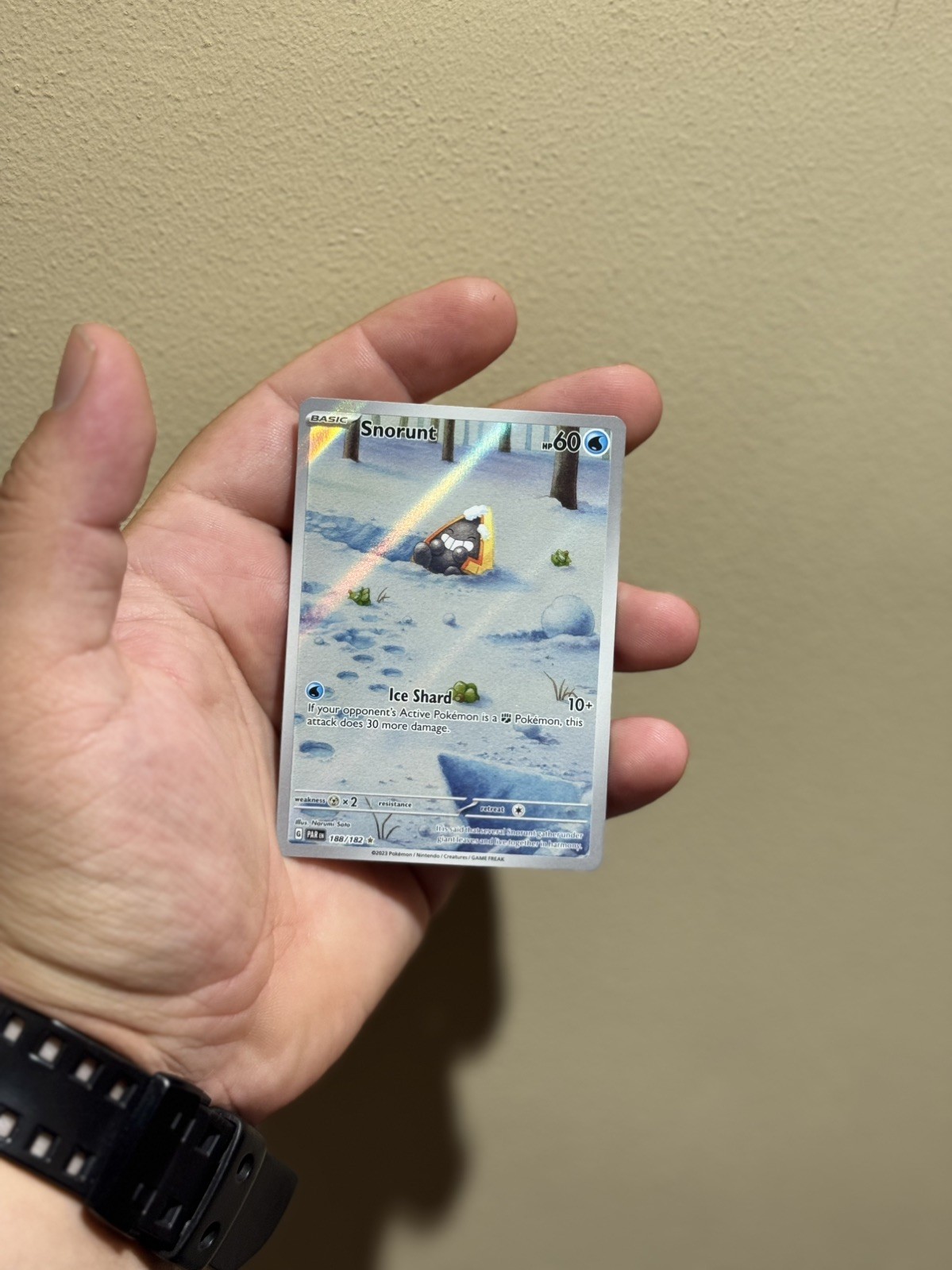 Pokémon TCG Snorunt 188/182 SV4 Paradox Rift Illustration NM/M Pack Fresh