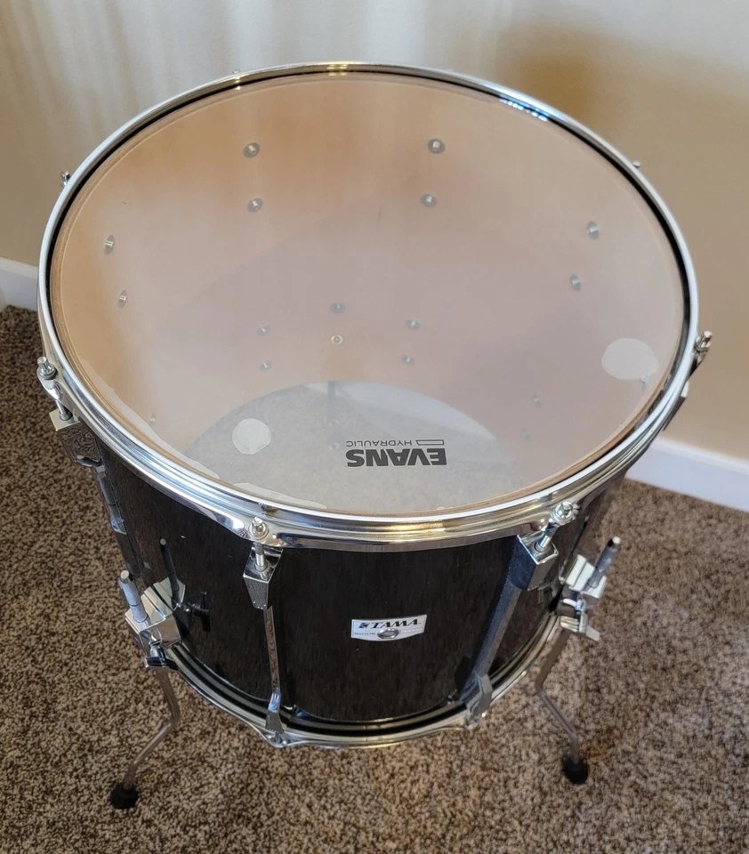 TAMA Vintage 1980/90s Rockstar-Pro 18” Black Floor Tom -MIJ - - Image 2 of 4