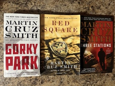 3 Book Lot Martin Cruz Smith Gorky Park Three Stations Red Square Paperback