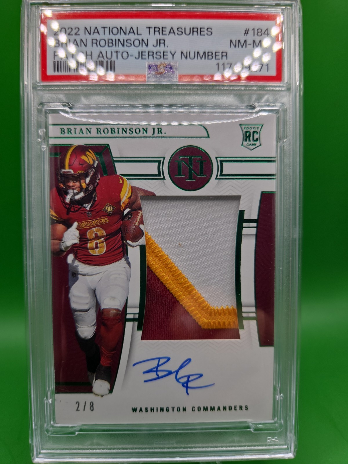 Brian Robinson Jr. Panini National Treasures #184 Autograph