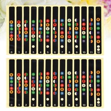 10 Pcs Guitar Practice Fretboard Fingerboard Note Labels Sticker