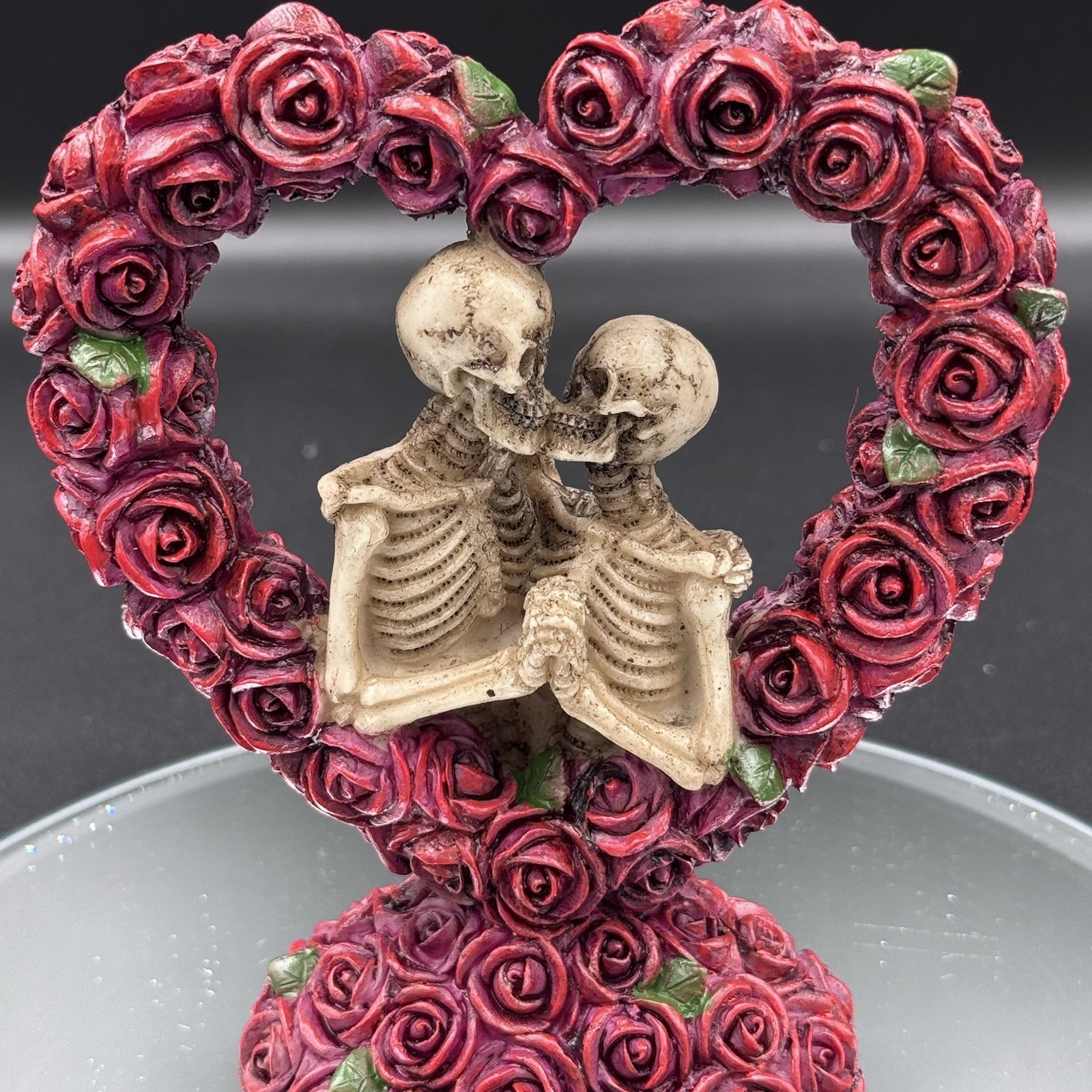 Nemesis Now To Have and To Hold 13cm, Resin, Red, Skeletons Figure, Red Skeleton