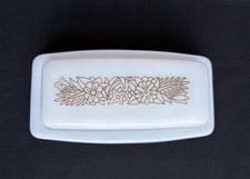 Vintage Pyrex Woodland 2 Pc Butter Dish Set w...