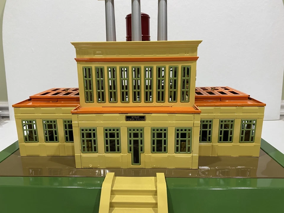 Hojalata calibre estándar MTH 10-4023 No. Powerhouse 840 crema y naranja EX/caja Foto 4 de 4