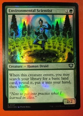 MTG, ENVIRONMENTAL SCIENTIST, 0147, FOIL FINISH, NM, SOS, UNCOMMON 