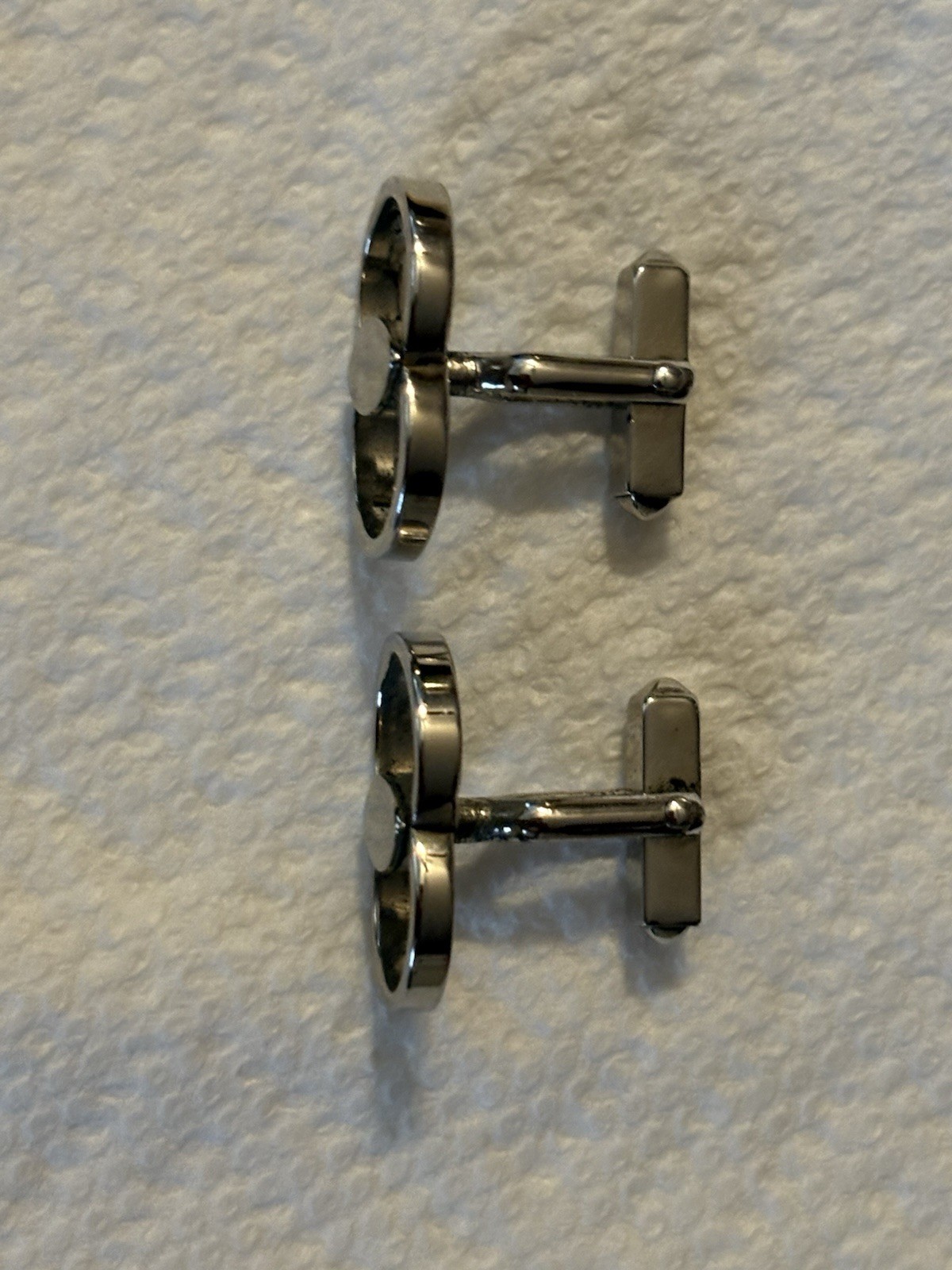 Heavy Solid Sterling Silver Interlocking Circles … - image 6