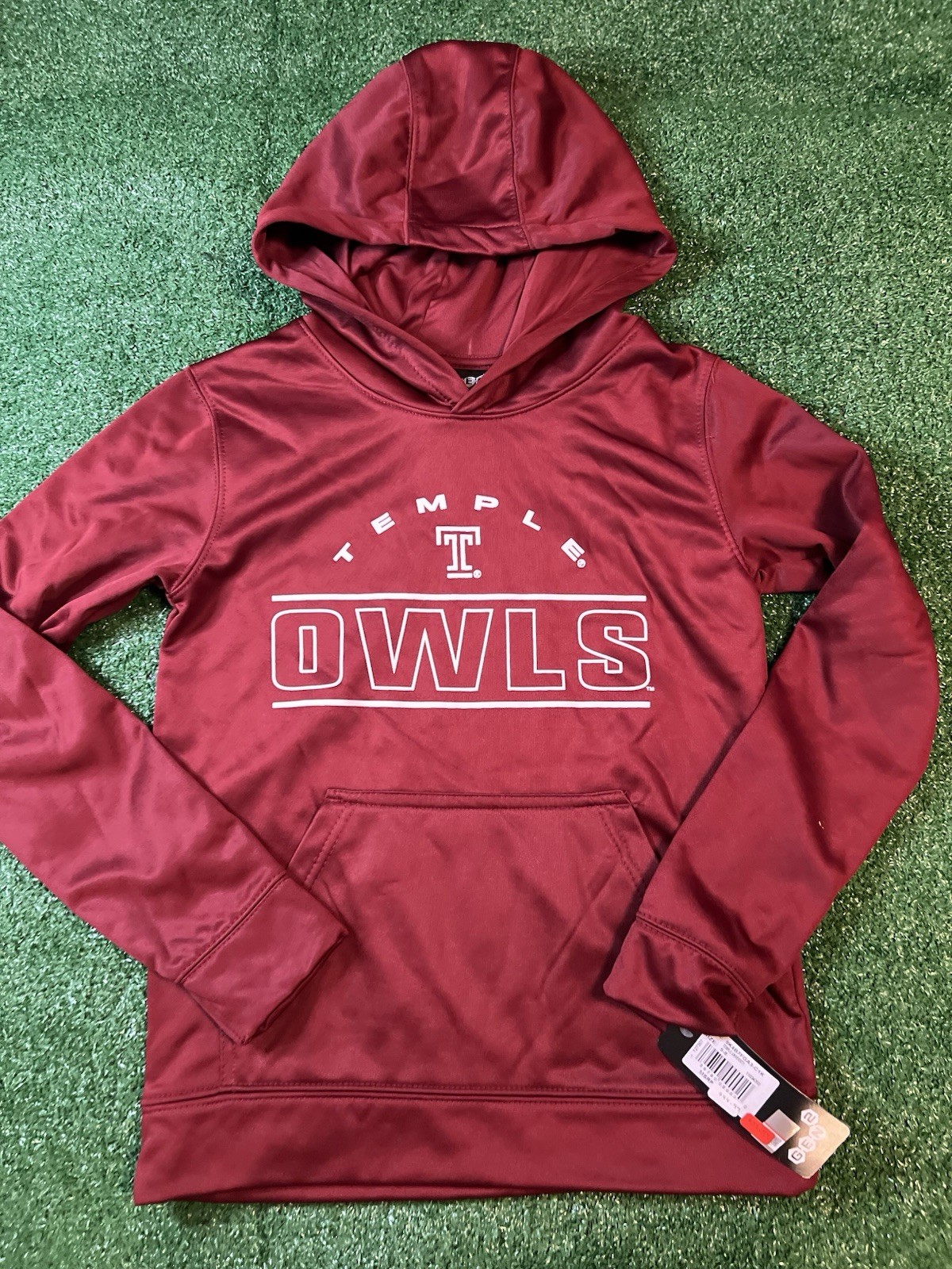 University of Temple Owls- Youth Small Pull Over Hoodie NWT