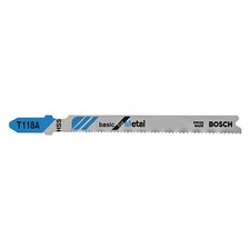 BOSCH T118A Jig Saw Blade,Metal,PK5 1UM19