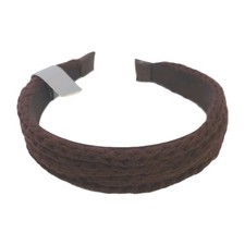 NWT Brown Knit Fabric Hard Headband ONE SIZE