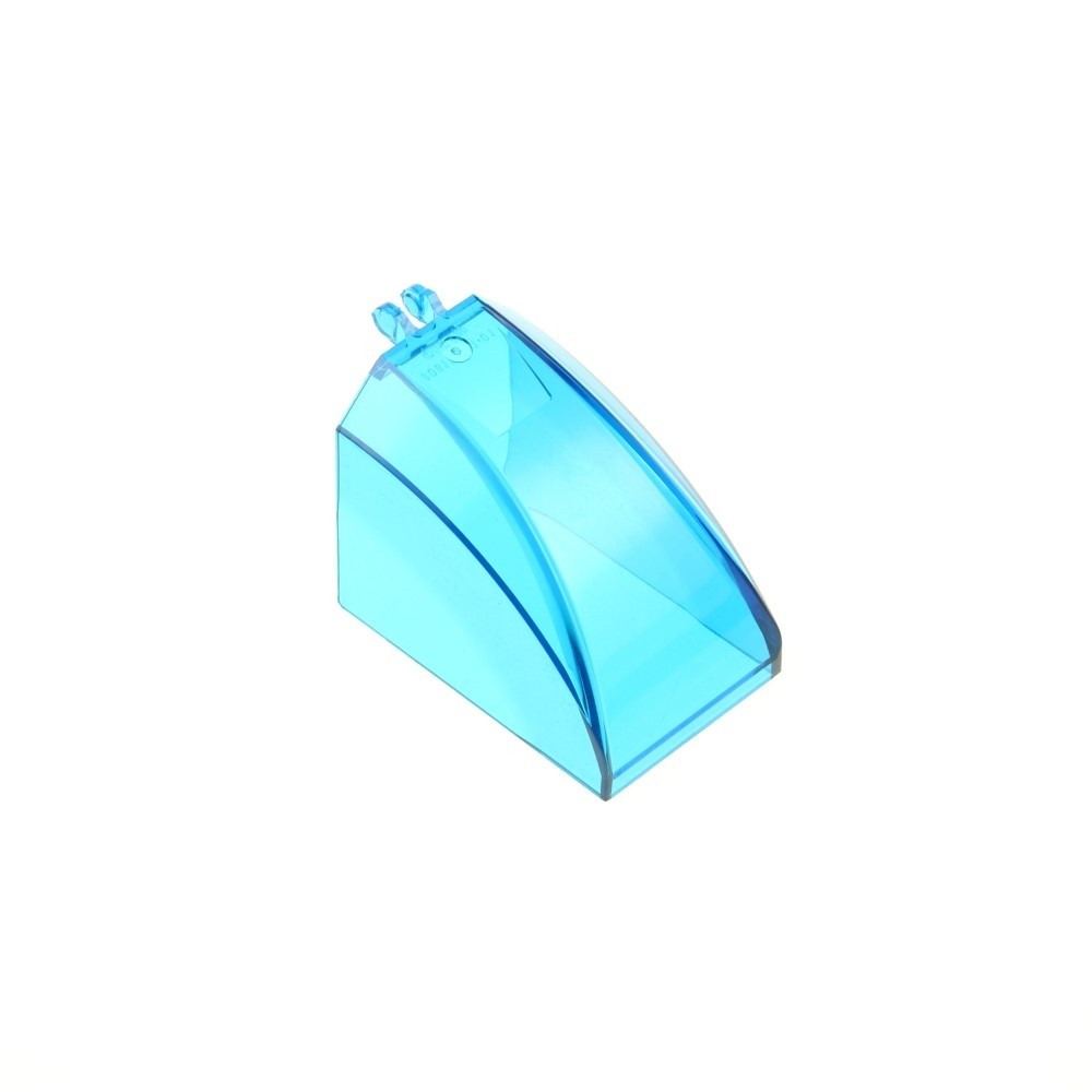 1X Lego Curved Windshield 6X4X4 Transparent Dark Blue Hinge 30617