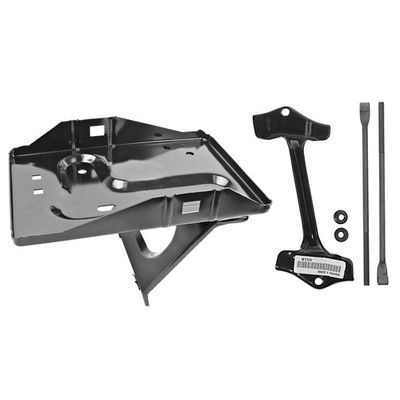 CJ Classics Battery Tray Kit With 67-Style Battery Hold Down Mustang 1965-1966