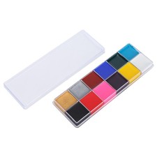 2 Sets Body Painting Paints 12-Color Halloween Makeup Kit Face Painting Paints