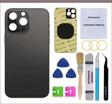  Rear Back Glass Replacement for Phone 14 Pro Max 6.7 inches with Reparing